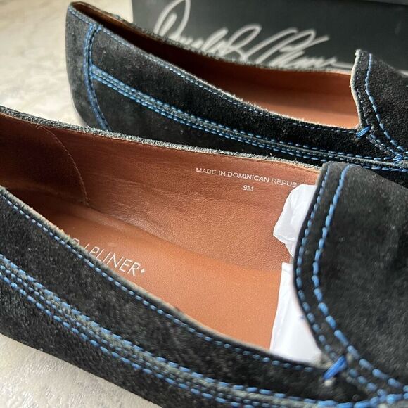 Donald Pliner Black Suede Sport Loafer - Picture 6 of 12